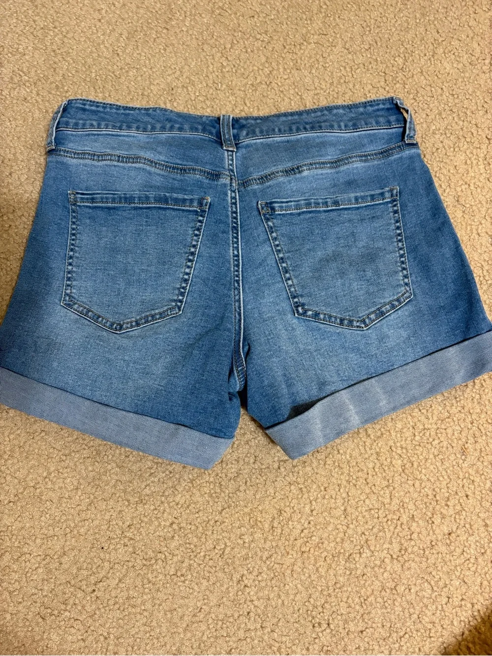 Denim Roll-Cuff Women's Shorts